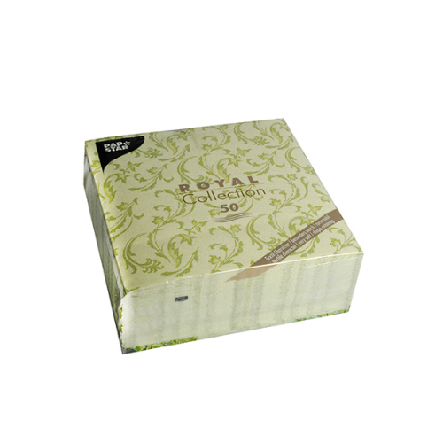 Pack 50 Napkins "ROYAL Collection" 1/4 fold 40 cm x 40 cm "Damascato"