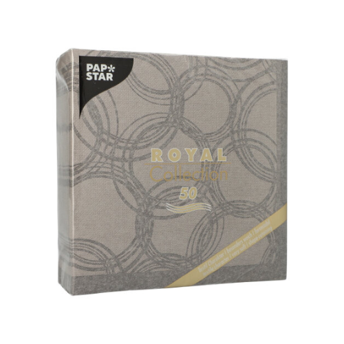 Pack 50 Napkins "ROYAL Collection" 1/4 fold 40 cm x 40 cm "Bubbles"