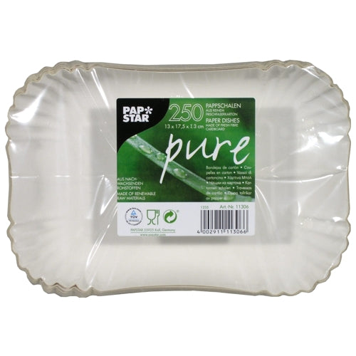 Pack 250 Paper dishes 13x17.5cm