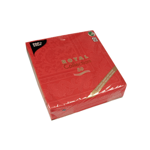 Pack 50 Napkins "ROYAL Collection" 1/4 fold 40 cm x 40 cm "Ornaments"