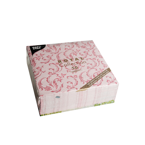 Pack 50 Napkins "ROYAL Collection" 1/4 fold 40 cm x 40 cm "Damascato"