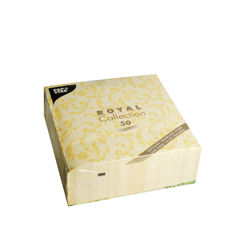 Pack 50 Napkins "ROYAL Collection" 1/4 fold 40 cm x 40 cm "Damascato"