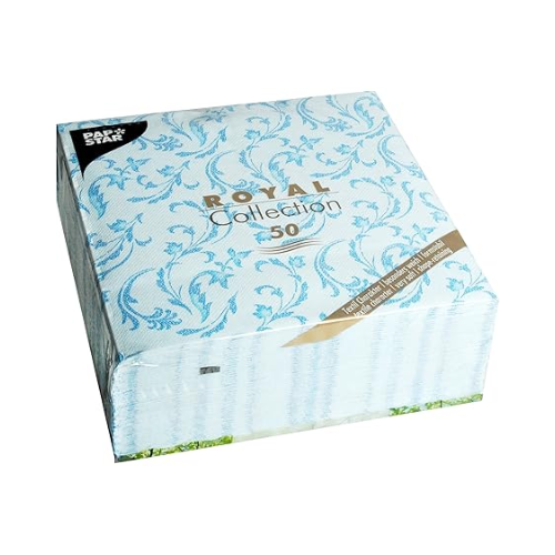 Pack 50 Napkins "ROYAL Collection" 1/4 fold 40 cm x 40 cm "Damascato"