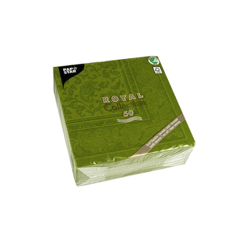 Pack 50 Napkins "ROYAL Collection" 1/4 fold 40 cm x 40 cm "Ornaments"