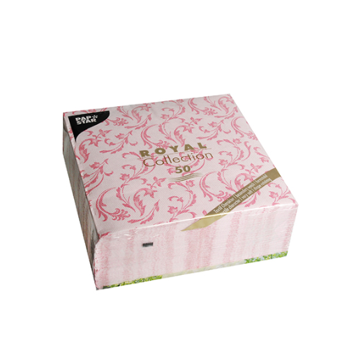 Pack 50 Napkins "ROYAL Collection" 1/4 fold 40 cm x 40 cm "Damascato"