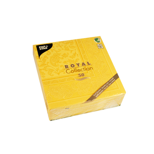 Pack 50 Napkins "ROYAL Collection" 1/4 fold 40 cm x 40 cm "Ornaments"