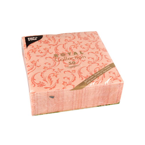 Pack 50 Napkins "ROYAL Collection" 1/4 fold 40 cm x 40 cm "Damascato"