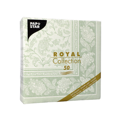 Pack 50 Napkins "ROYAL Collection" 1/4 fold 40 cm x 40 cm "Ornaments"