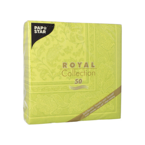 Pack 50 Napkins "ROYAL Collection" 1/4 fold 40 cm x 40 cm "Ornaments"