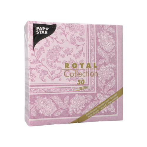 Pack 50 Napkins "ROYAL Collection" 1/4 fold 40 cm x 40 cm "Ornaments"