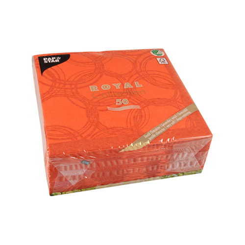 Pack 50 Napkins "ROYAL Collection" 1/4 fold 40 cm x 40 cm "Bubbles"
