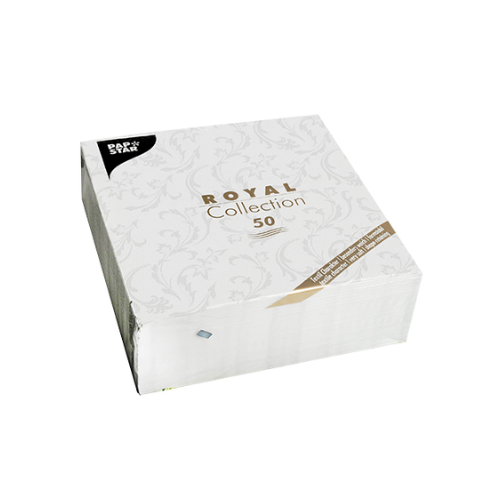 Pack 50 Napkins "ROYAL Collection" 1/4 fold 40 cm x 40 cm "Damascato"