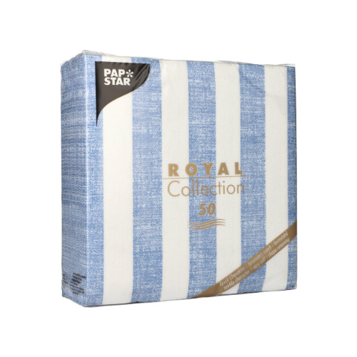 Pack 50 Napkins "ROYAL Collection" 1/4 fold 40 cm x 40 cm "Lines"