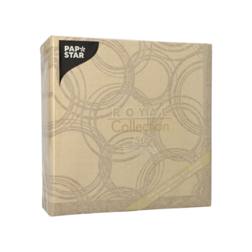 Pack 50 Napkins "ROYAL Collection" 1/4 fold 40 cm x 40 cm "Bubbles"