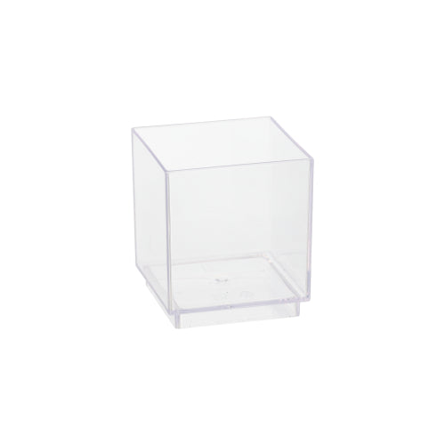 Pack 30 Fingerfood bowls square 55ml 4.7x4.2x4.2cm crystal clear