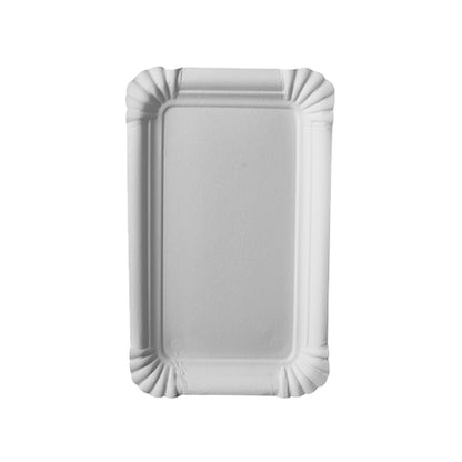 Pack 250 Paper plates square 10x16cm