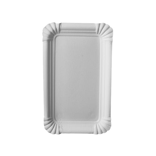 Pack 250 Paper plates square 10x16cm