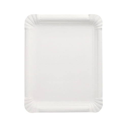 Pack 250 Plates, Paper "pure" square 16,5 cm x 20 cm white