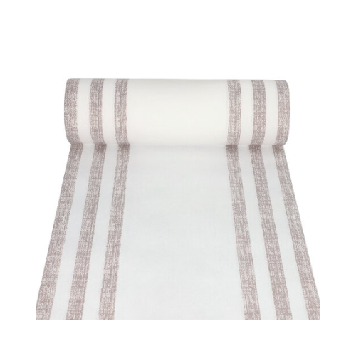 Table Runner, cloth-like, PV-Tissue Mix "ROYAL Collection" 24 m x 40 cm "Lines"
