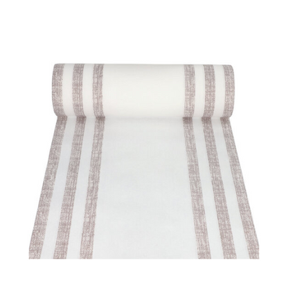 Table Runner, cloth-like, PV-Tissue Mix "ROYAL Collection" 24 m x 40 cm "Lines"