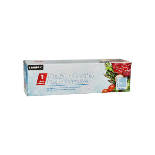 Pack 100 Freezer bags 24x16cm