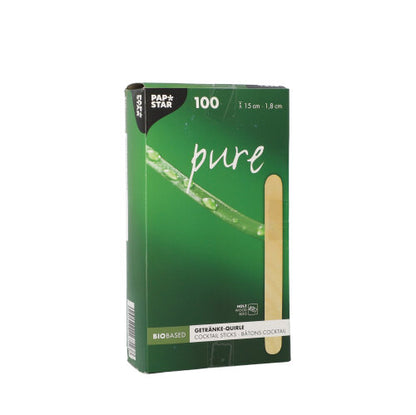 Pack 100 Caipirinha Cocktail Sticks 15 x 1.8cm