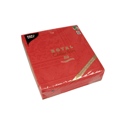 Pack 50 Napkins "ROYAL Collection" 1/4 fold 40 cm x 40 cm "Ornaments"