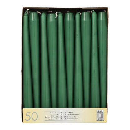 Pack 50 Taper candles Ø 2.2 cm · 25 cm (10 inch)