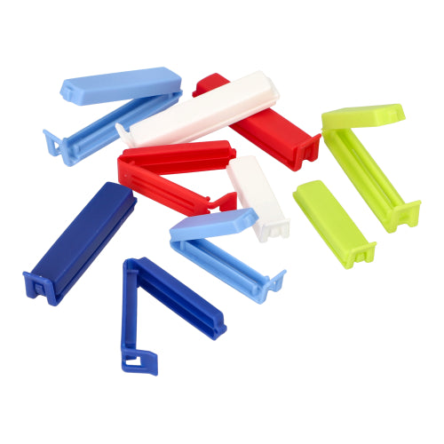 Pack 10 Closing-clips assorted colours