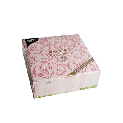 Pack 50 Napkins "ROYAL Collection" 1/4 fold 40 cm x 40 cm "Damascato"