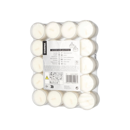 Pack 40 Tealights Ø 38 mm · 19 mm