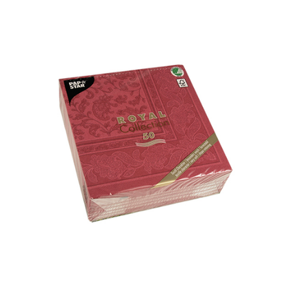 Pack 50 Napkins "ROYAL Collection" 1/4 fold 40 cm x 40 cm "Ornaments"