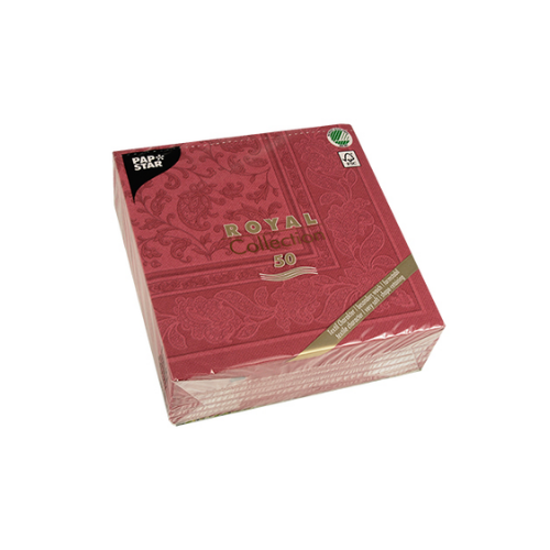 Pack 50 Napkins "ROYAL Collection" 1/4 fold 40 cm x 40 cm "Ornaments"