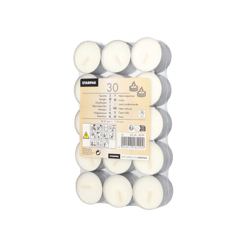 Pack 30 Tealights Ø 37 mm · 16 mm