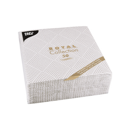 Pack 50 Napkins "ROYAL Collection" 1/4 fold 40 cm x 40 cm "Elegance"