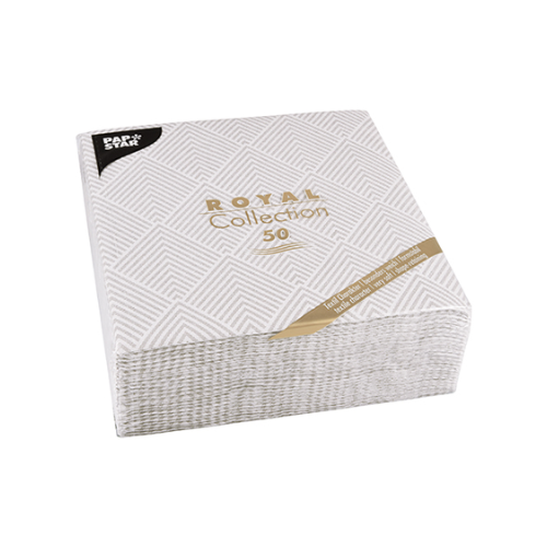 Pack 50 Napkins "ROYAL Collection" 1/4 fold 40 cm x 40 cm "Elegance"