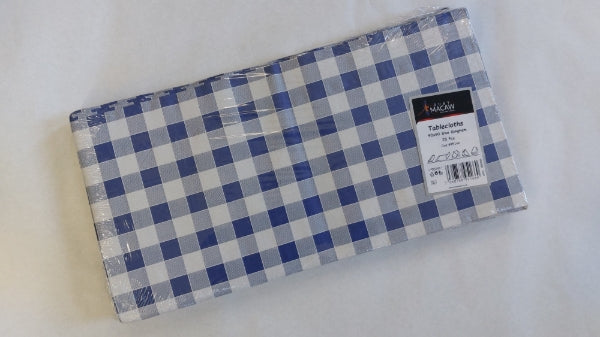 Pack 25 90x90cm Gingham Paper Tablecovers