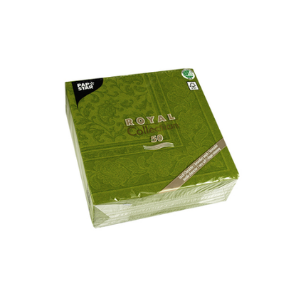 Pack 50 Napkins "ROYAL Collection" 1/4 fold 40 cm x 40 cm "Ornaments"