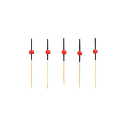 Pack 250 Fingerfood skewers 7cm 'Red Pearl'