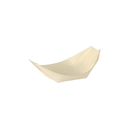 Pack 50 Fingerfood wood bowls 'Boat'