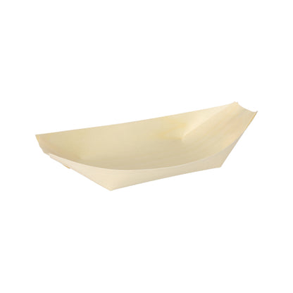 Pack 50 Fingerfood wood bowls 'Boat'
