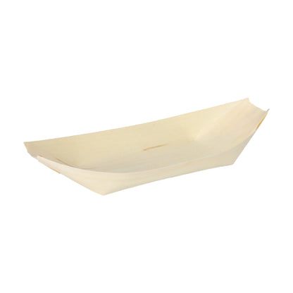 Pack 50 Fingerfood wood bowls 'Boat'