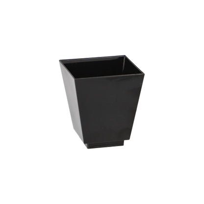 Pack 50 Black Fingerfood bowls square 50ml 5x4.5x4.5cm