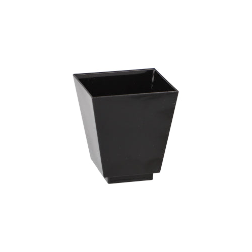 Pack 50 Black Fingerfood bowls square 50ml 5x4.5x4.5cm