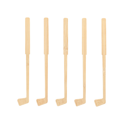 Pack 100 Golf Bamboo Cocktail Sticks 15cm