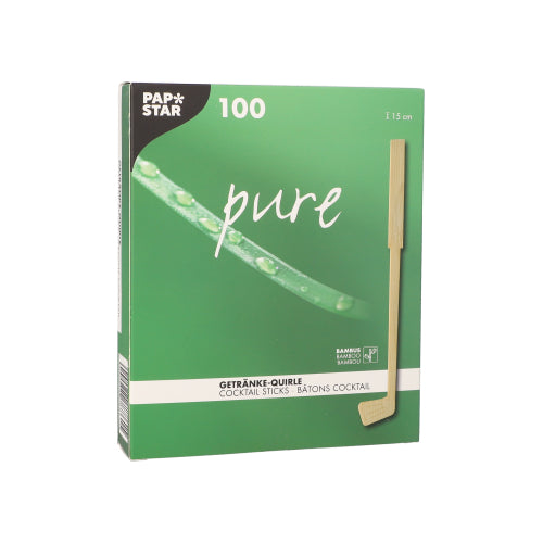 Pack 100 Golf Bamboo Cocktail Sticks 15cm