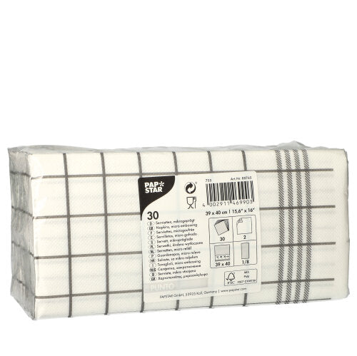 Pack 30 2-Ply Patterned Napkins