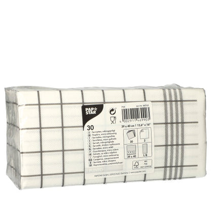 Pack 30 2-Ply Patterned Napkins