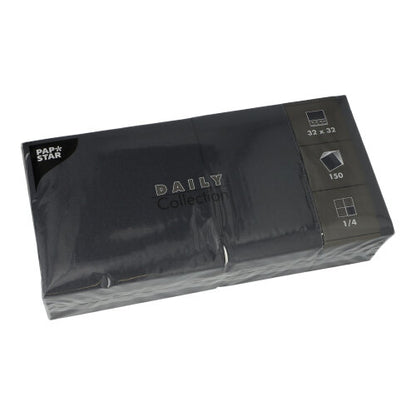Pack 150 Napkins Daily Collection 1/4 fold 32 cm x 32 cm