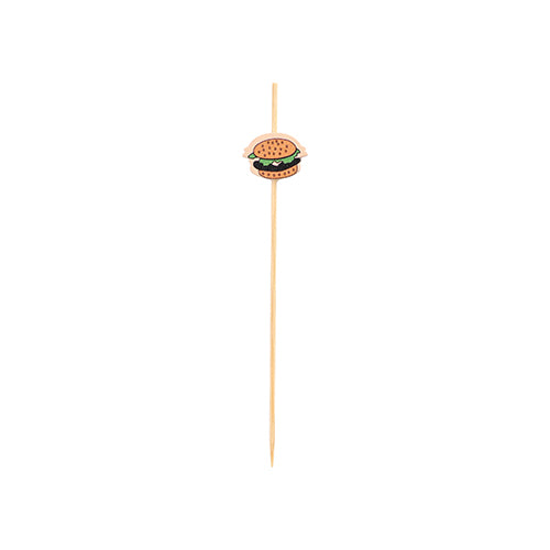 Pack 100 Fingerfood Burger Picks 12cm